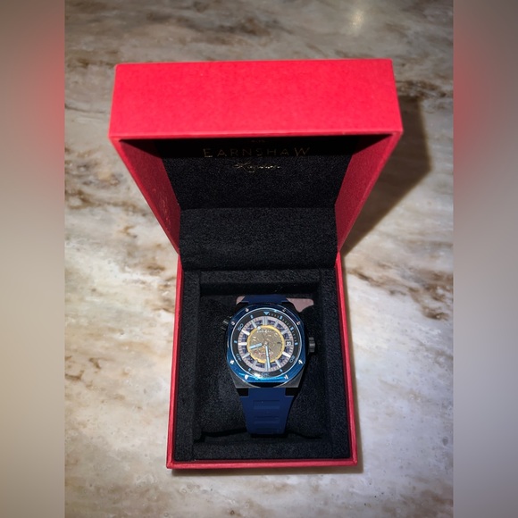 Earnshaw Bessemer Compressor Automatic Metallic Blue Mans Watch - Brand New - Picture 4 of 7